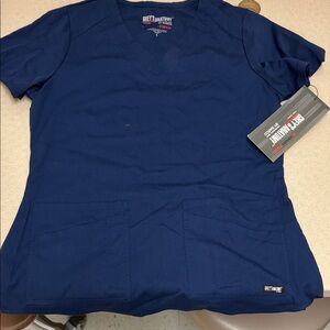 Navy Grey's Anatomy V-Neck Scrub Top.size Small